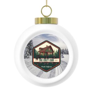 Christmas Ornament | Holiday Decor, Cabin Tree Decoration, Unique Gift for Christmas, Cozy Ornament