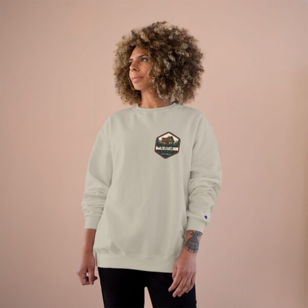 Cozy Lodge Champion Sweatshirt with Bear Design - Unique Gift for Lodge Lovers, Winter Apparel, Travel Souvenir, Outdoor Fun, Casual Wear - Image 4