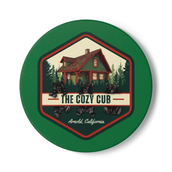 Cozy Cabin Ceramic Coaster, Rustic Home Décor, Bear Lover Gift, Personalized Beverage Holder, Cabin Themed Accessories, Nature Lover [...]