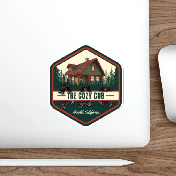 Cozy Cabin Die-Cut Stickers - Ideal for Nature Lovers, Adventure Decor, Laptop, Water Bottle, Camping Trips, Gifts - Image 10