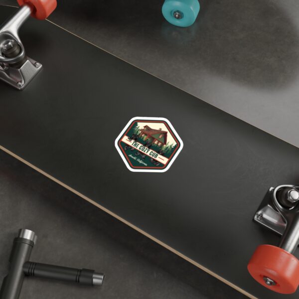 Cozy Cabin Die-Cut Stickers - Ideal for Nature Lovers, Adventure Decor, Laptop, Water Bottle, Camping Trips, Gifts - Image 7