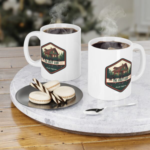 Cozy Cabin Ceramic Mug | Rustic Coffee Cup, Gift for Nature Lovers, Home Decor, Travel Souvenir, Camping Mug - Image 3