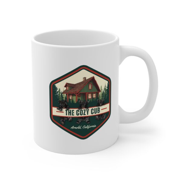 Cozy Cabin Ceramic Mug | Rustic Coffee Cup, Gift for Nature Lovers, Home Decor, Travel Souvenir, Camping Mug - Image 2