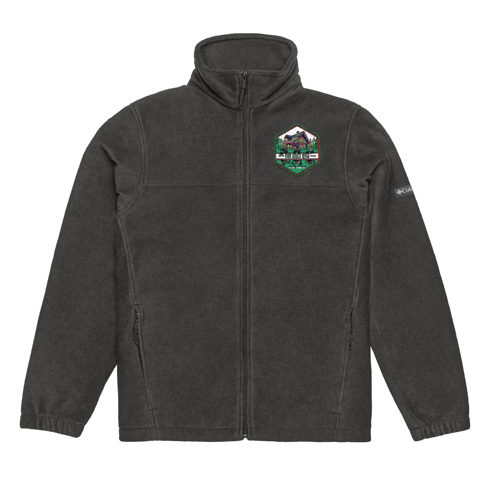 Warm Embroidered Columbia Fleece Jacket for All Seasons, Cozy Layer, Outdoor Adventure Wear, Gift for Men and Women, Sports Jacket