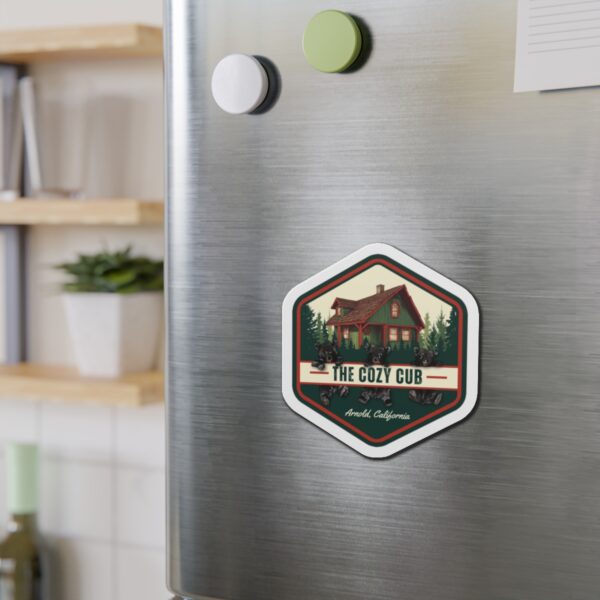 Die-Cut Magnet | Rustic Home Decor, Nature Lover Gift, Cabin Vibes, Bear-Themed Kitchen - Image 3