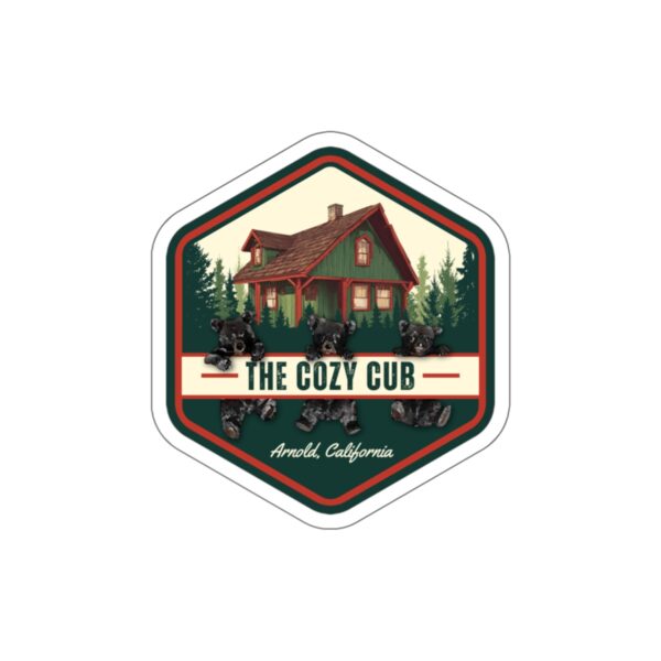Cozy Cabin Die-Cut Stickers - Ideal for Nature Lovers, Adventure Decor, Laptop, Water Bottle, Camping Trips, Gifts - Image 9