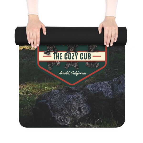 Cozy Cabin Rubber Yoga Mat | Eco-Friendly Fitness Gear for Outdoor Lovers, Yoga Enthusiasts, Home Decor, Gifts for All Occasions - Image 3