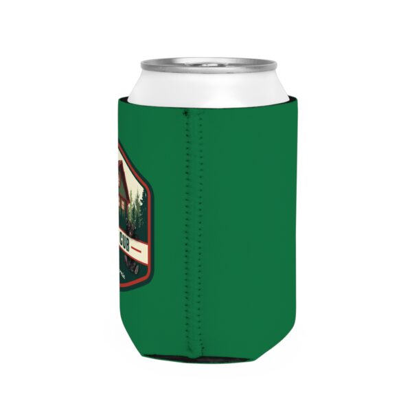 Can Cooler Sleeve | The Cozy Cub, Camping Gift, Outdoor Fun, Tailgate Party, Green Koozie, Personalized Drink Holder - Image 4