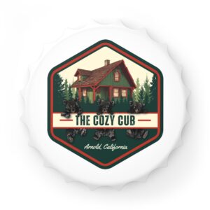 Cozy Cabin Bottle Opener | Rustic Barware, Camp Decor, Gift for Cabin Lovers, Home Bar Accessory, Housewarming Gift