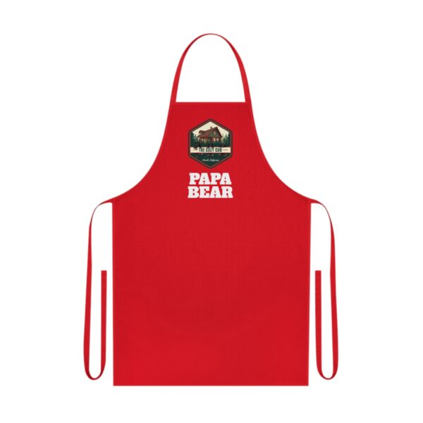 "PAPA BEAR" Cotton Apron, Gift for Dad, Chef Apron, Father's Day Gift, Kitchen Accessory, Papa Bear Apron