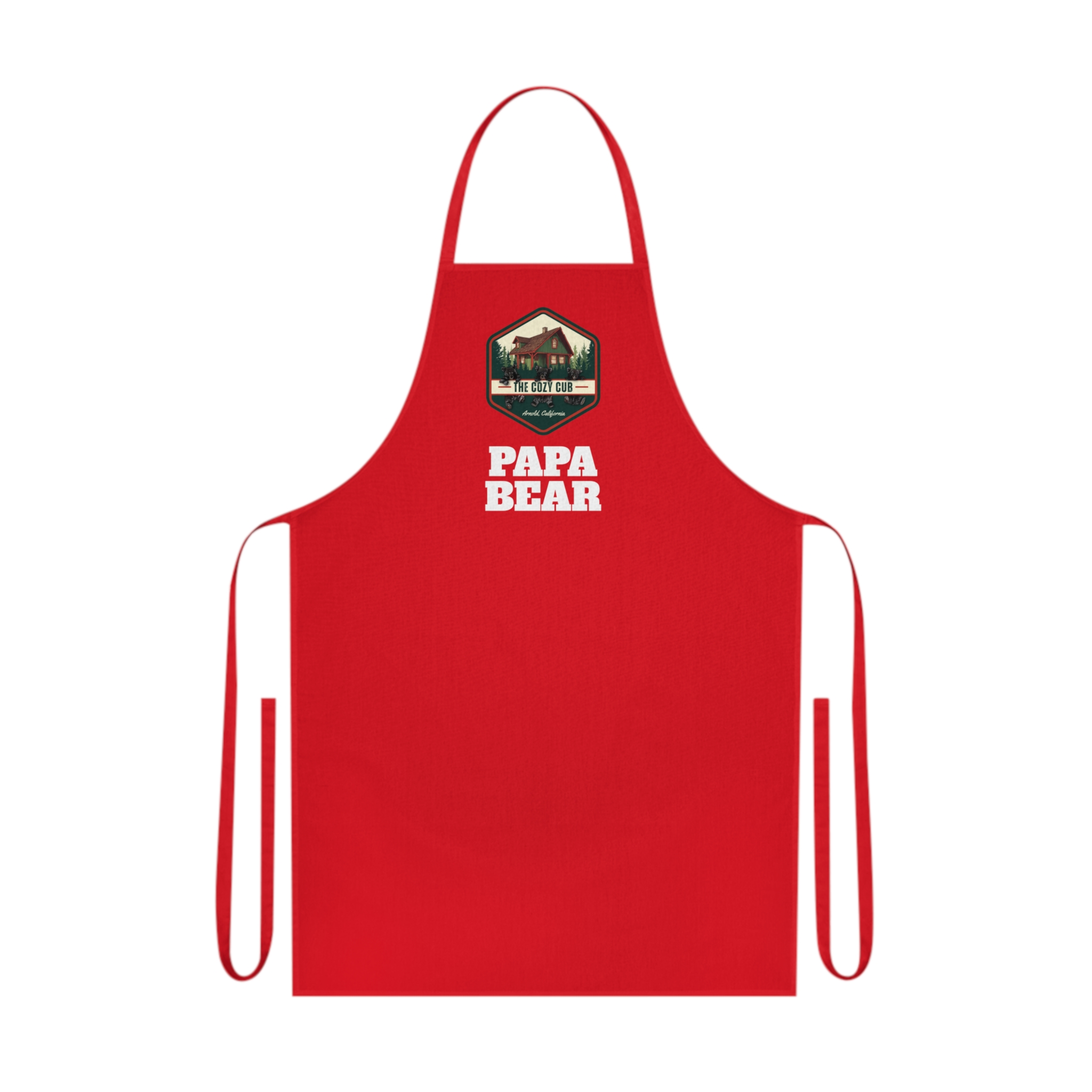 “PAPA BEAR” Cotton Apron, Gift for Dad, Chef Apron, Father’s Day Gift, Kitchen Accessory, Papa Bear Apron
