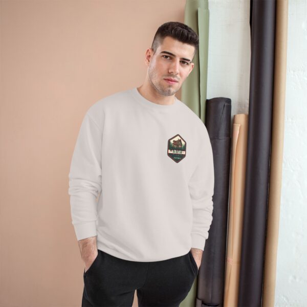 Cozy Lodge Champion Sweatshirt with Bear Design - Unique Gift for Lodge Lovers, Winter Apparel, Travel Souvenir, Outdoor Fun, Casual Wear - Image 11