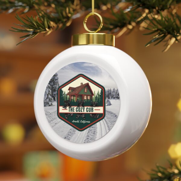 Christmas Ornament | Holiday Decor, Cabin Tree Decoration, Unique Gift for Christmas, Cozy Ornament - Image 3