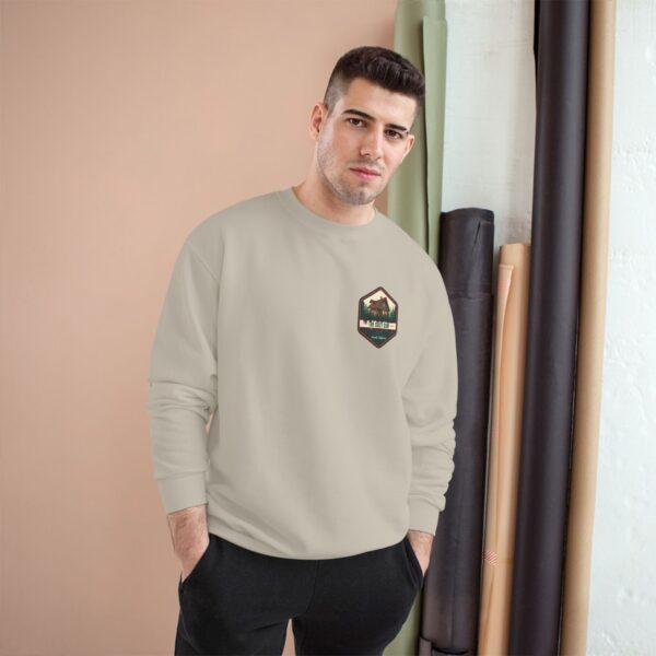 Cozy Lodge Champion Sweatshirt with Bear Design - Unique Gift for Lodge Lovers, Winter Apparel, Travel Souvenir, Outdoor Fun, Casual Wear - Image 3