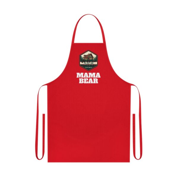 "MAMA BEAR" Cotton Apron, Gift for Mom, Chef Apron, Mother's Day Gift, Kitchen Accessory, Mama Bear Apron