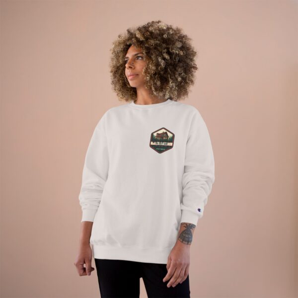 Cozy Lodge Champion Sweatshirt with Bear Design - Unique Gift for Lodge Lovers, Winter Apparel, Travel Souvenir, Outdoor Fun, Casual Wear - Image 12